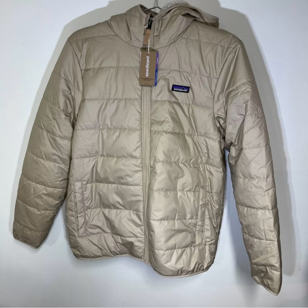 *BRAND NEW* Patagonia Ready Freddy Reversible Jacket -Kids XXL (16-18) - Oar Tan